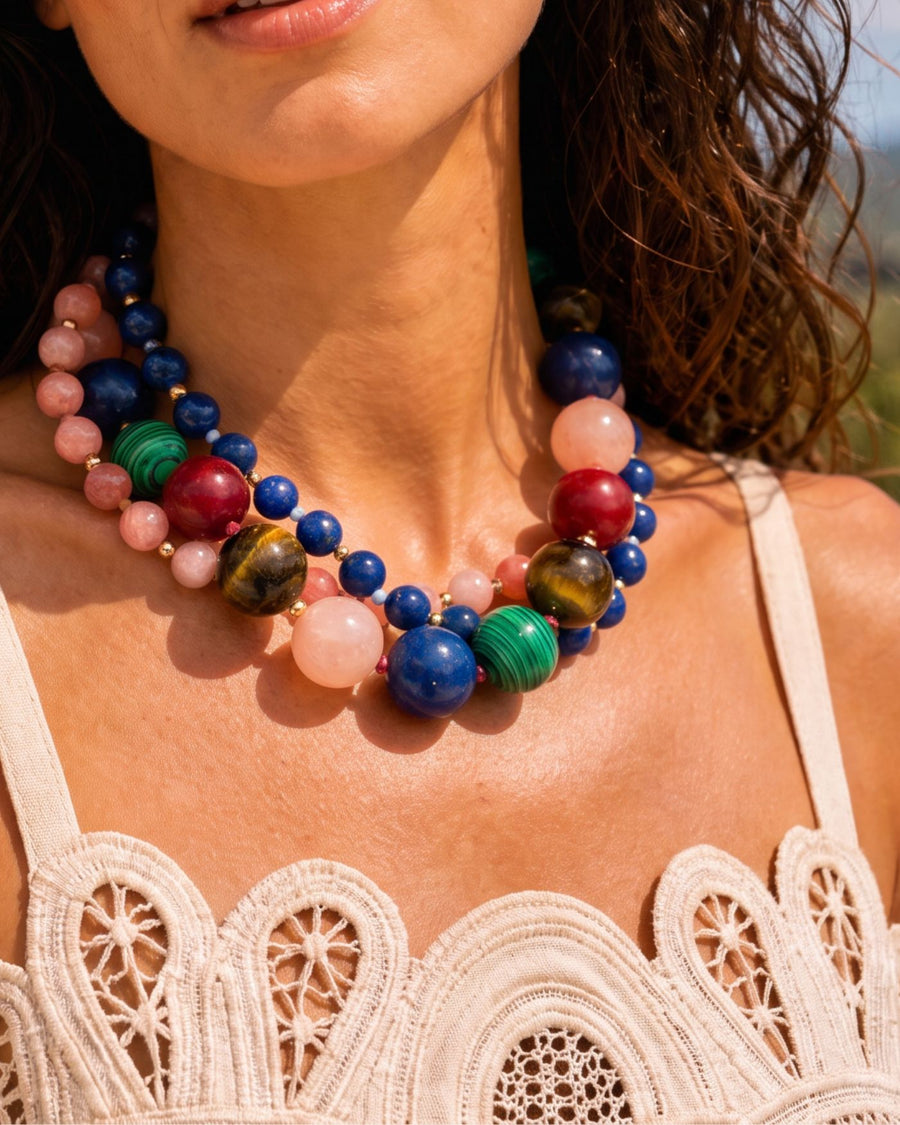 Helena Multi Gumball Necklace