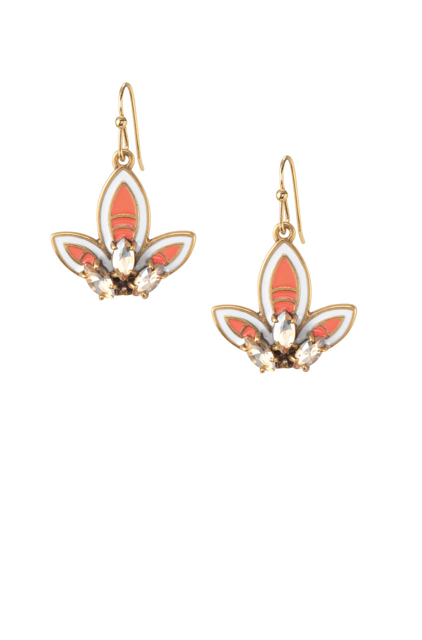 Hibiscus Convertible Chandelier Earrings