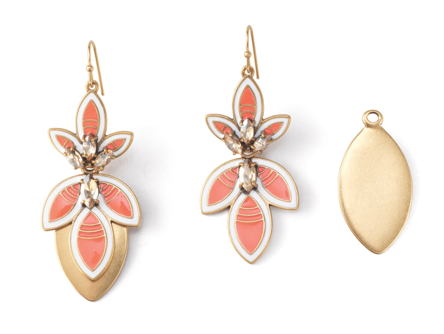Hibiscus Convertible Chandelier Earrings
