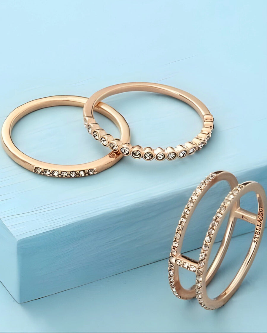Imperial Stacking Rings | Rose Gold