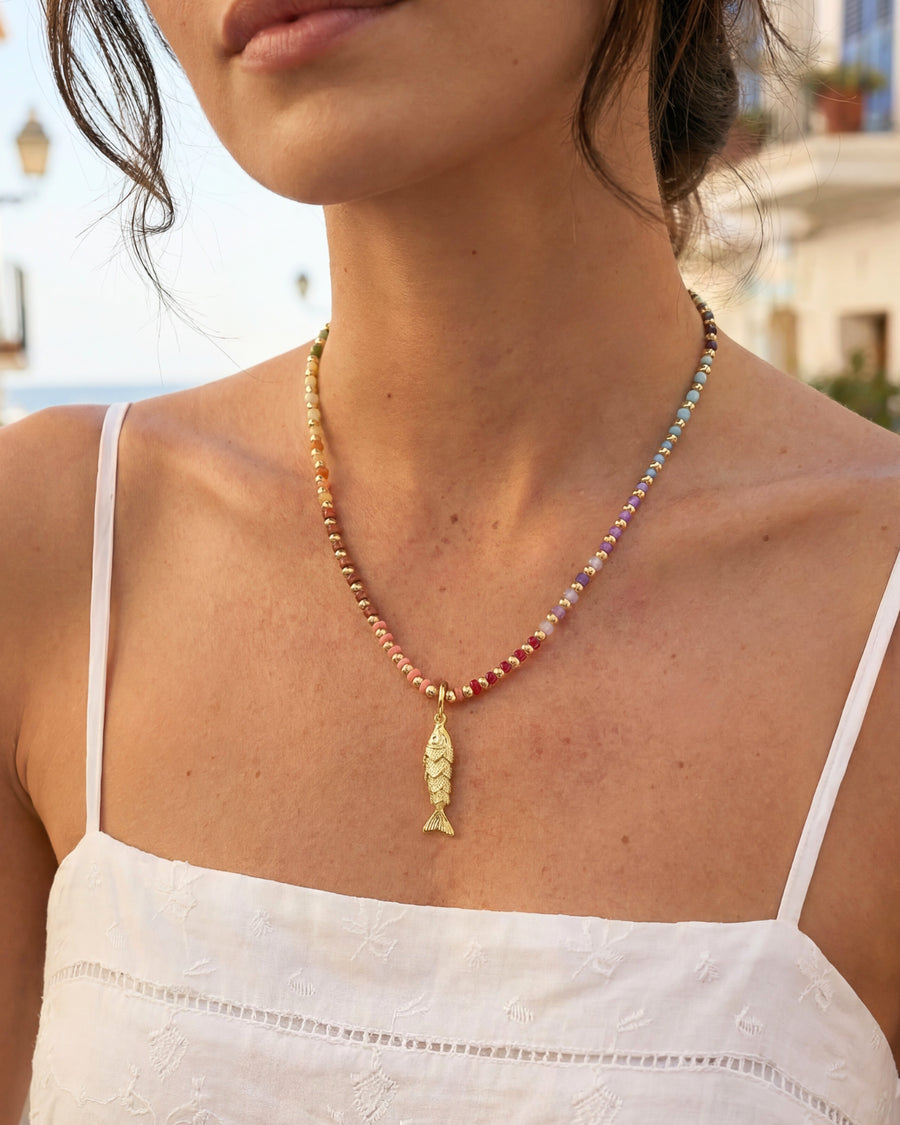 Kate Gemstone Necklace in Multi