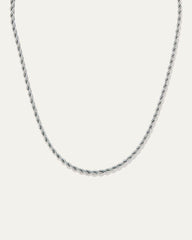 Mara Rope Chain Necklace | Silver