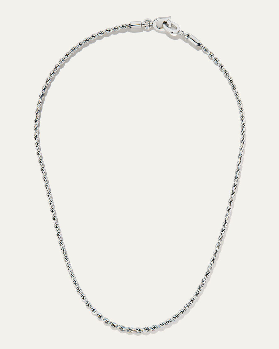 Mara Rope Chain Necklace | Silver