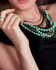 Marchesa Multi Strand Statement Necklace