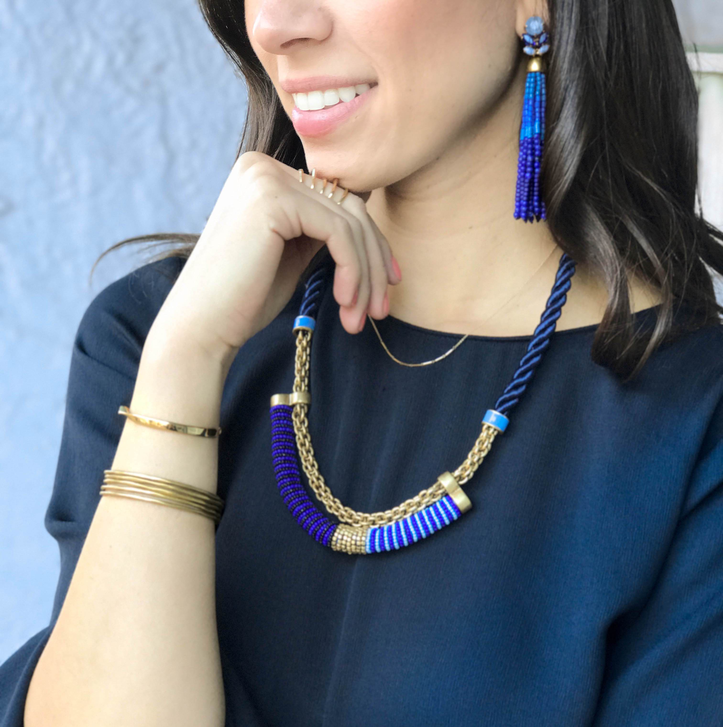 Marine Collar Statement Necklace