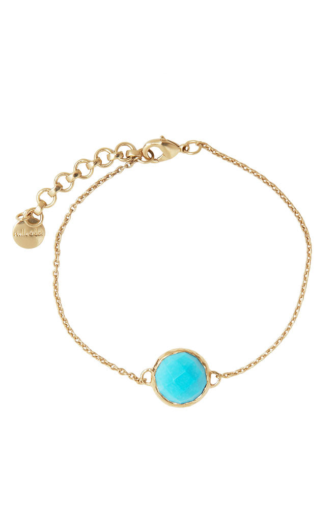 Turquoise and Gold Bracelet [B254TU]