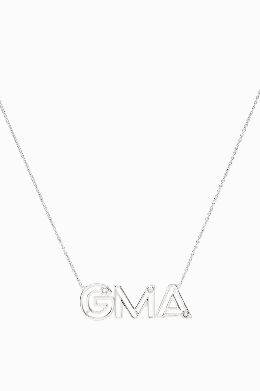 10kt Gold & Diamond Custom 3 Letter Necklace
