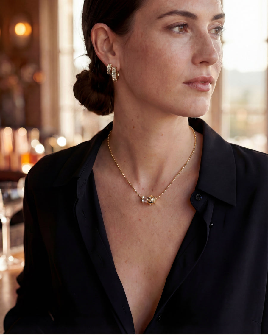 Delicate Rondelle Necklace