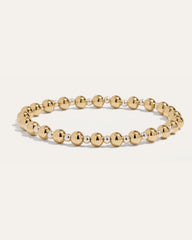 All Day 3 & 5mm Beaded Stretch Bracelet | Gold & Silver