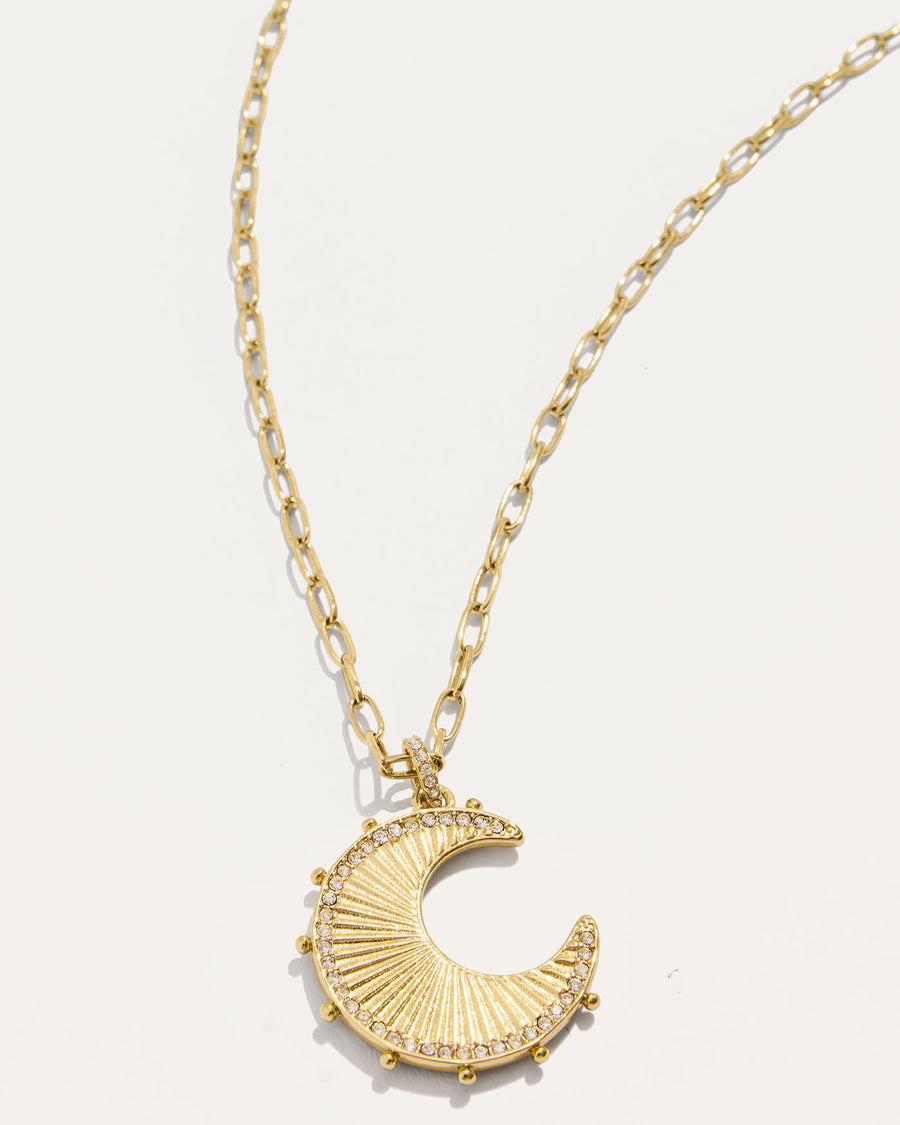 Moon Phases Reversible Charm Necklace