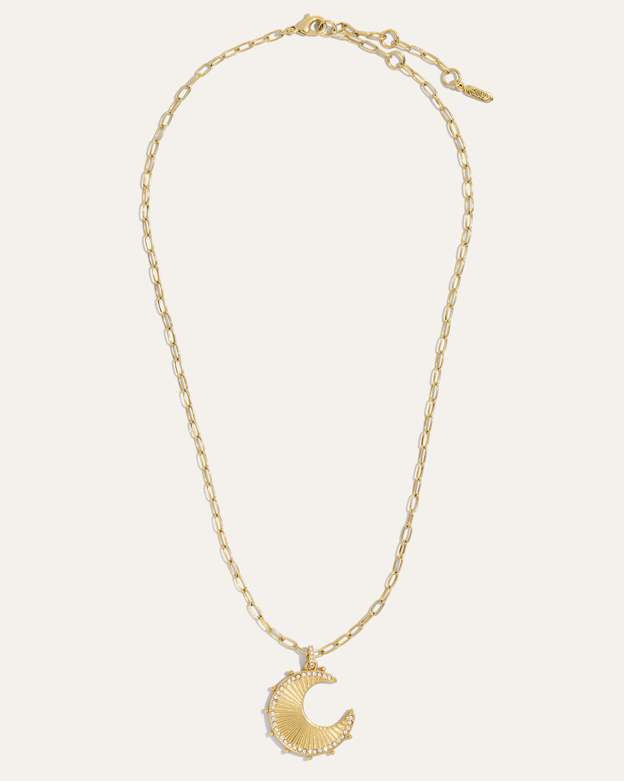 Moon Phases Reversible Charm Necklace