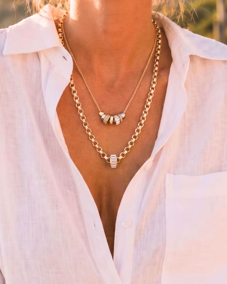 Multi Rondelle Necklace