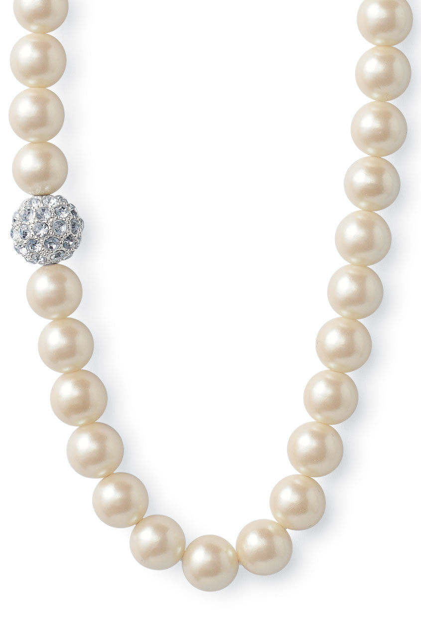 Pearl Necklace with Crystal