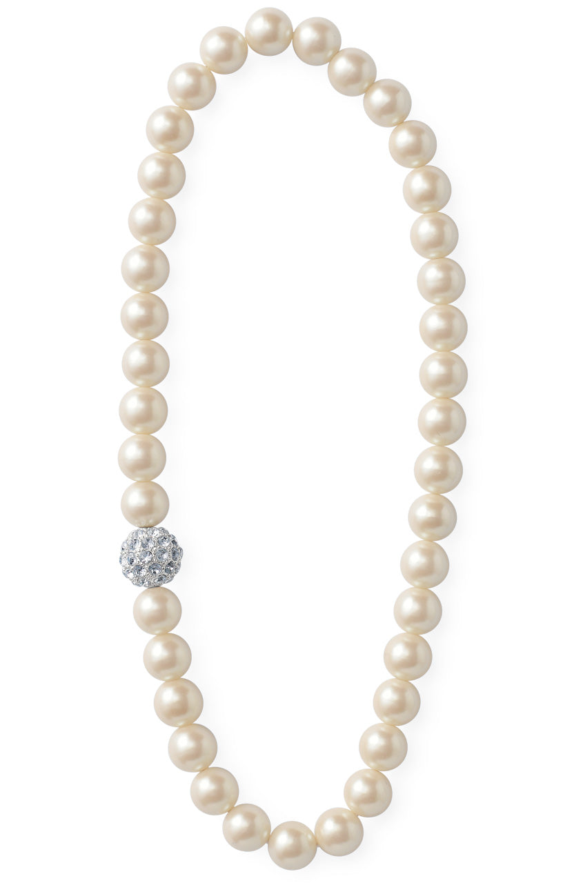 Pearl Necklace with Crystal