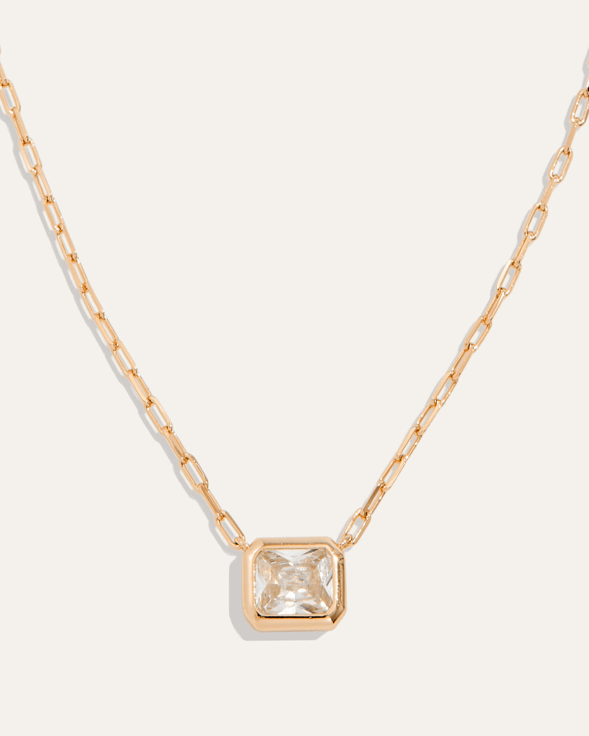 Bezel Set Essential Necklace
