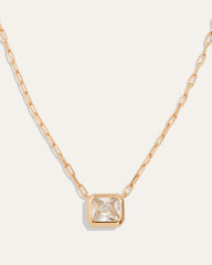 Bezel Set Essential Necklace