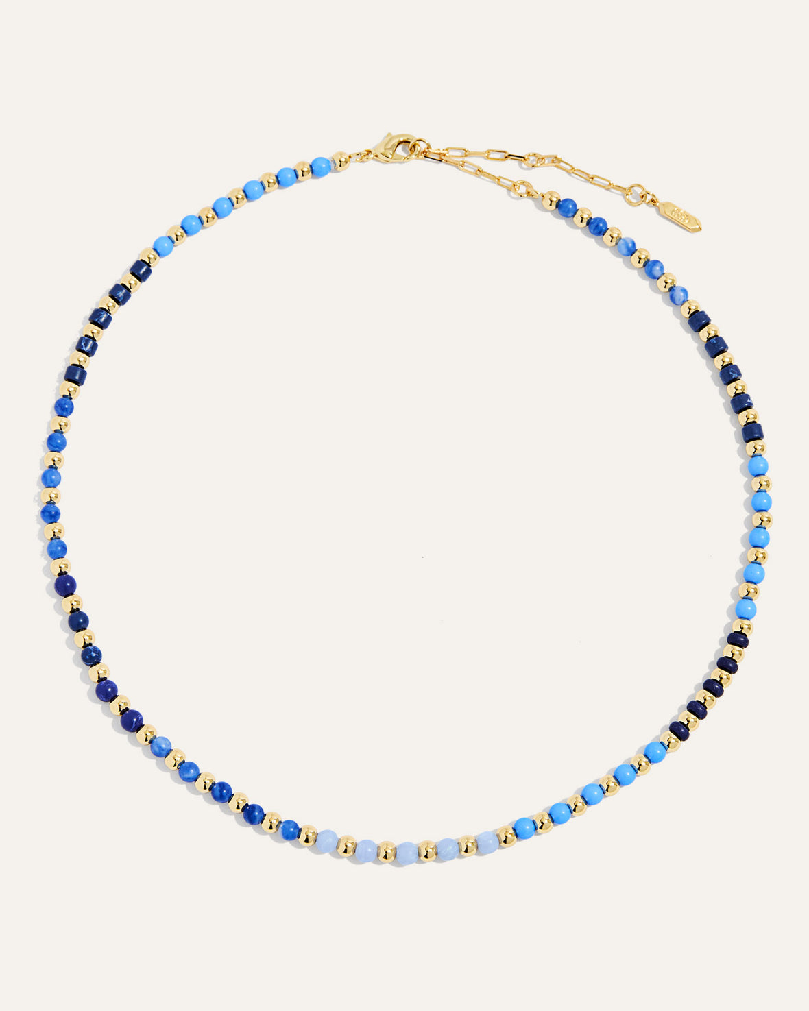 Kate Gemstone Necklace in Blue - Backordered until May 8th