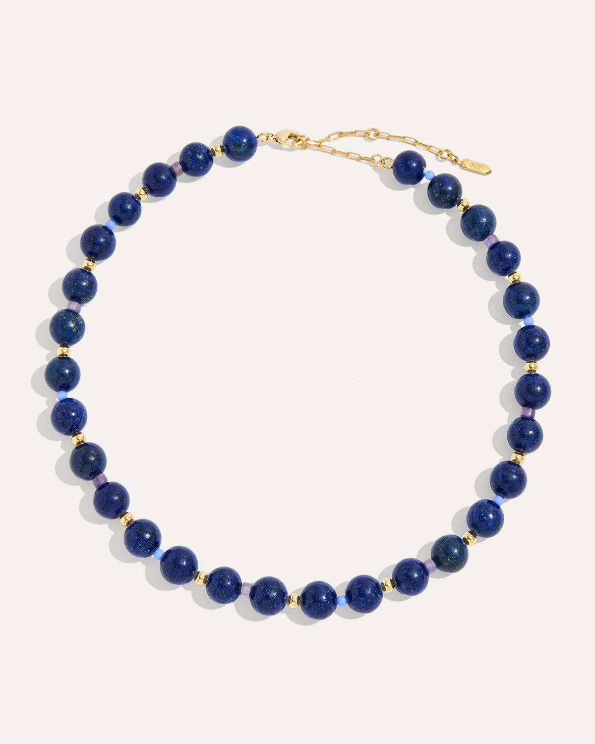 Dot Necklace in Lapis