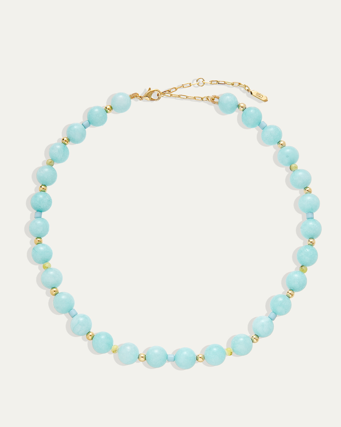 Dot Necklace in Amazonite