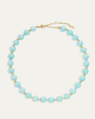 Dot Necklace in Amazonite