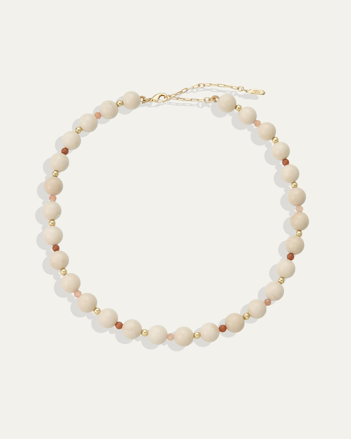 Dot Necklace in Ivory