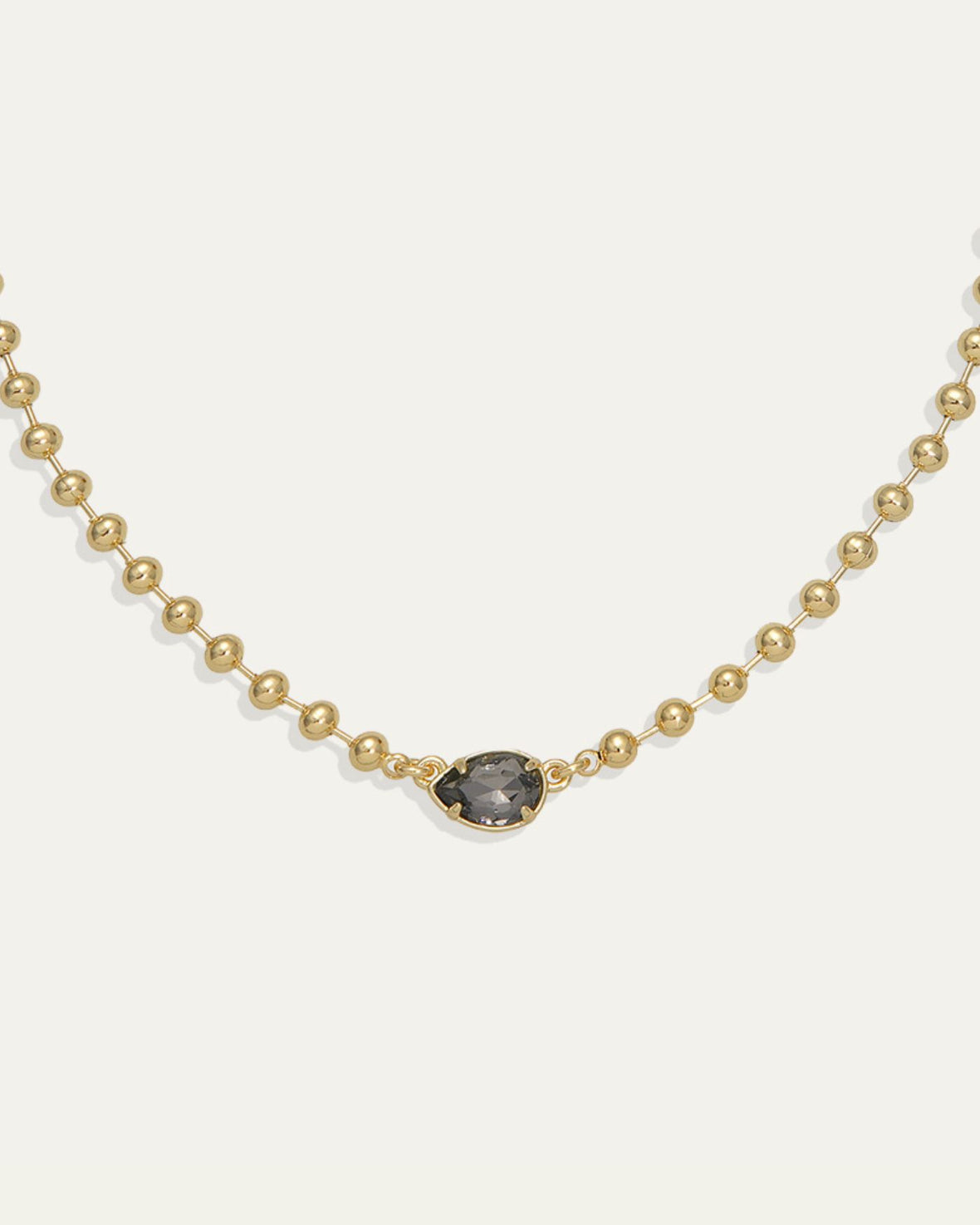 Sienna Pear Necklace in Black Diamond