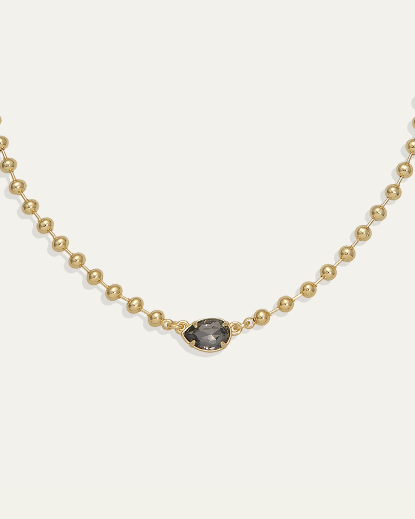 Sienna Pear Necklace in Black Diamond