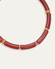 Diana Collar Necklace in Red