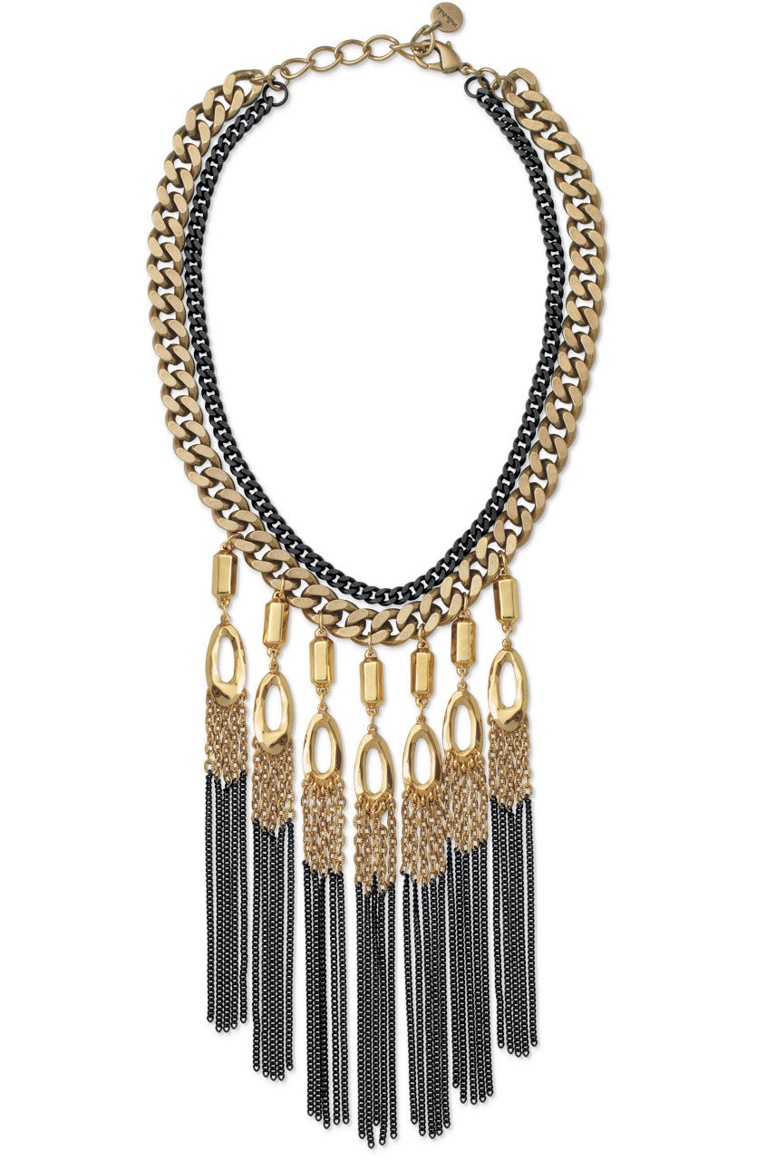Lillith Fringe Statement Necklace