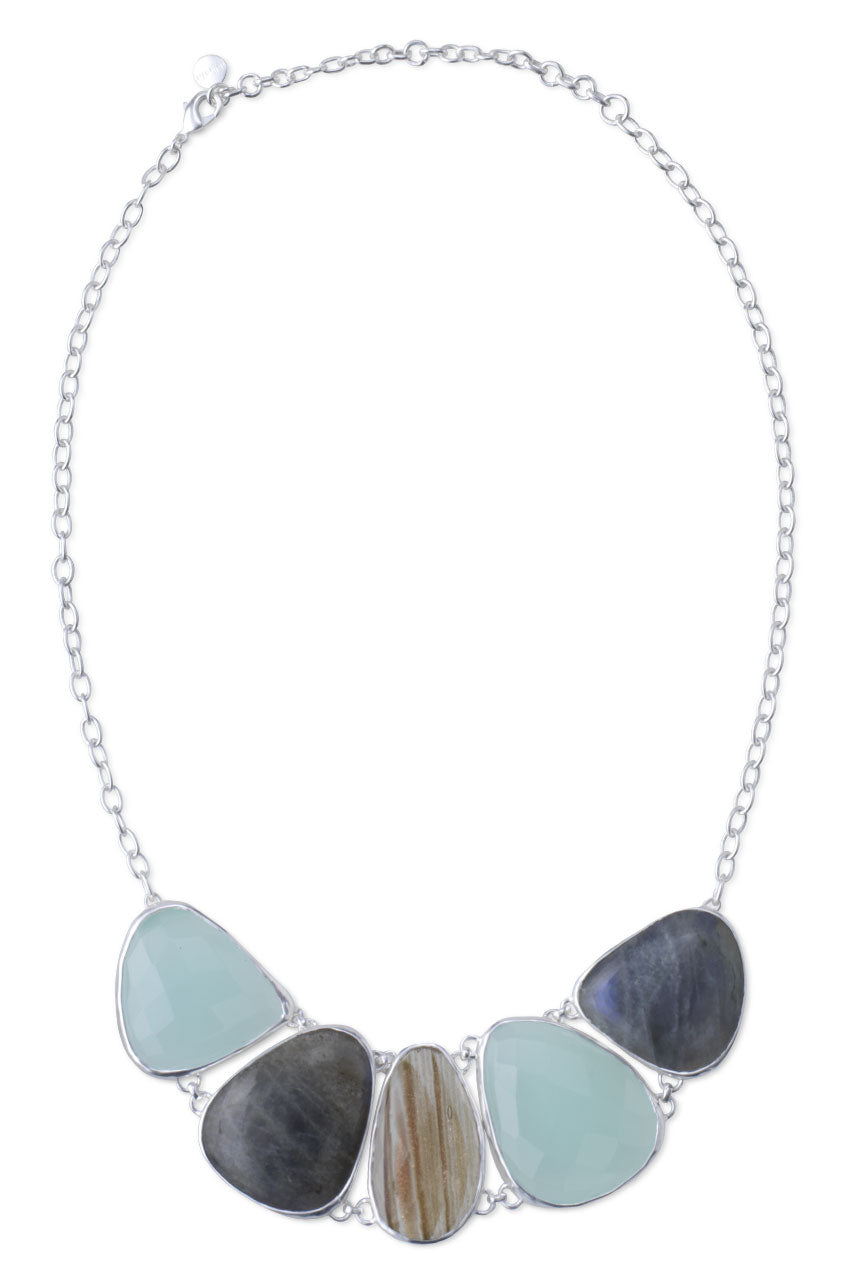 Silver Chunky Necklace [N351S]