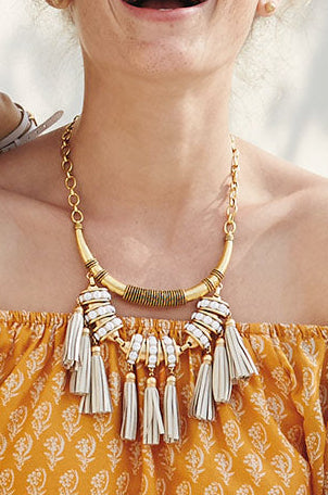 Versatile Tassle Statement Necklace