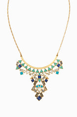 Stone Tile Convertible Statement Necklace