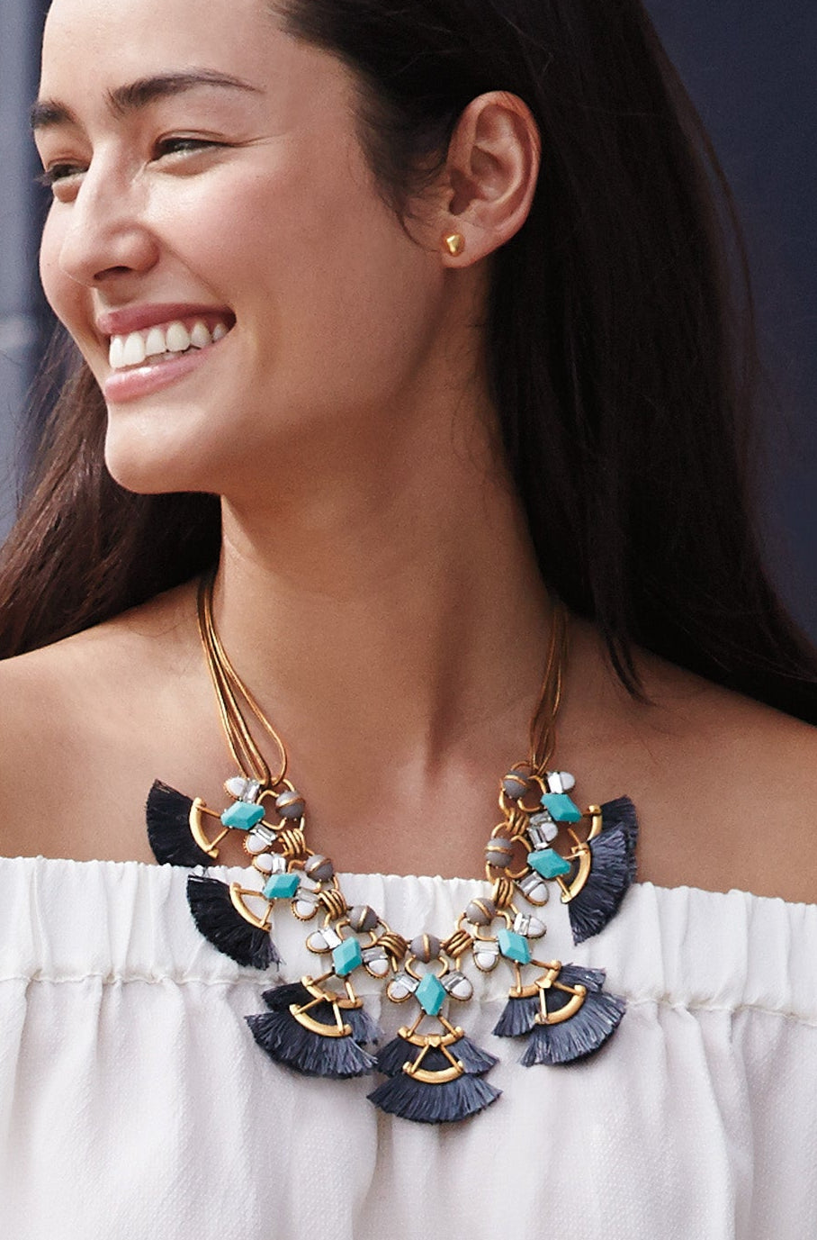 Lotus Tassle Necklace