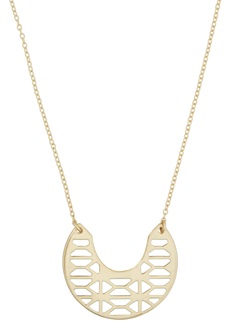 Breezeblock Reversible Enamel Pendant Necklace