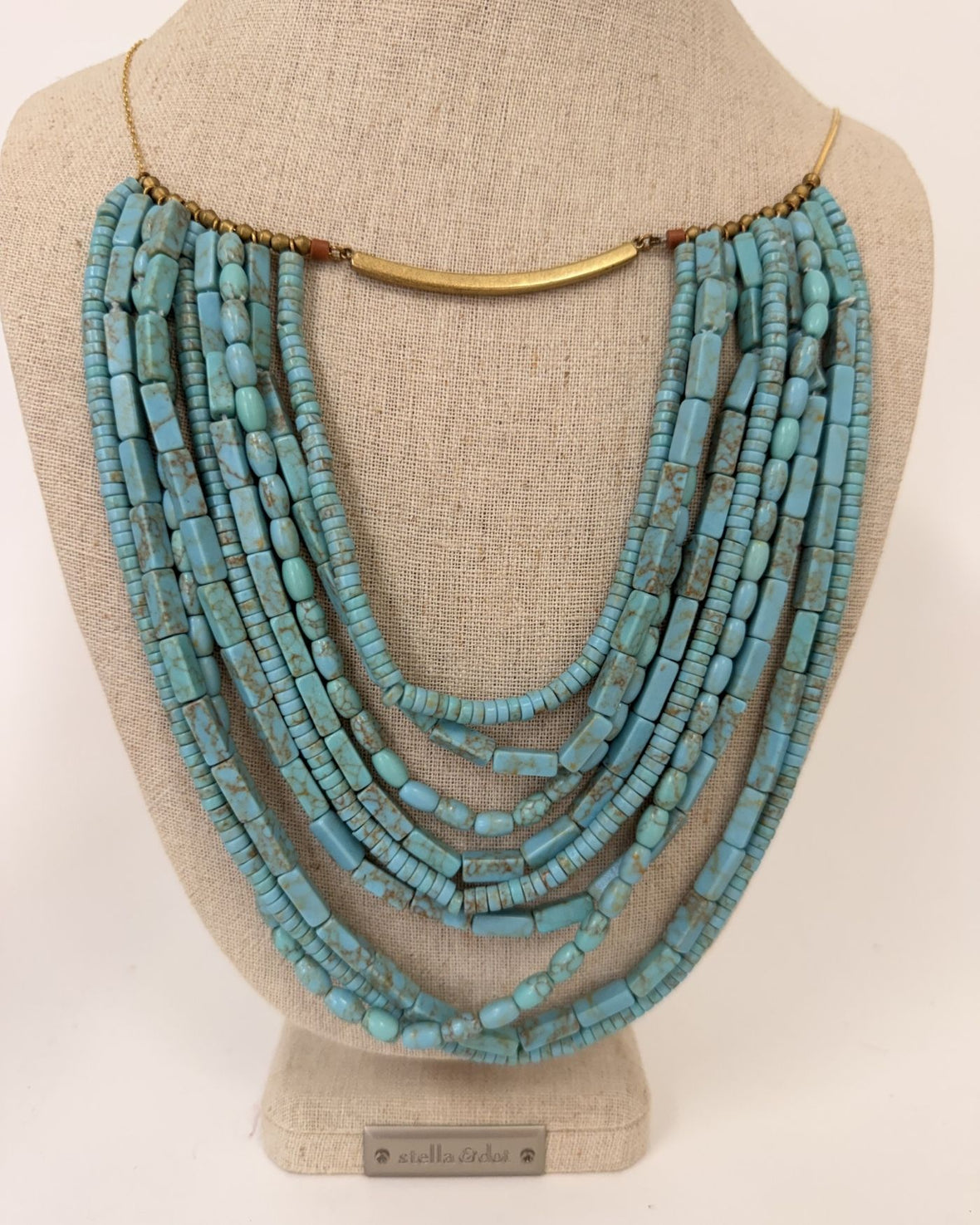 Never Released! Multi Strand Turquoise Statement Necklace