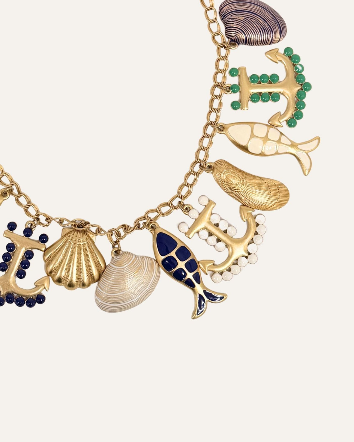 Never Released! Nautical Statement Necklace| Blue + Green