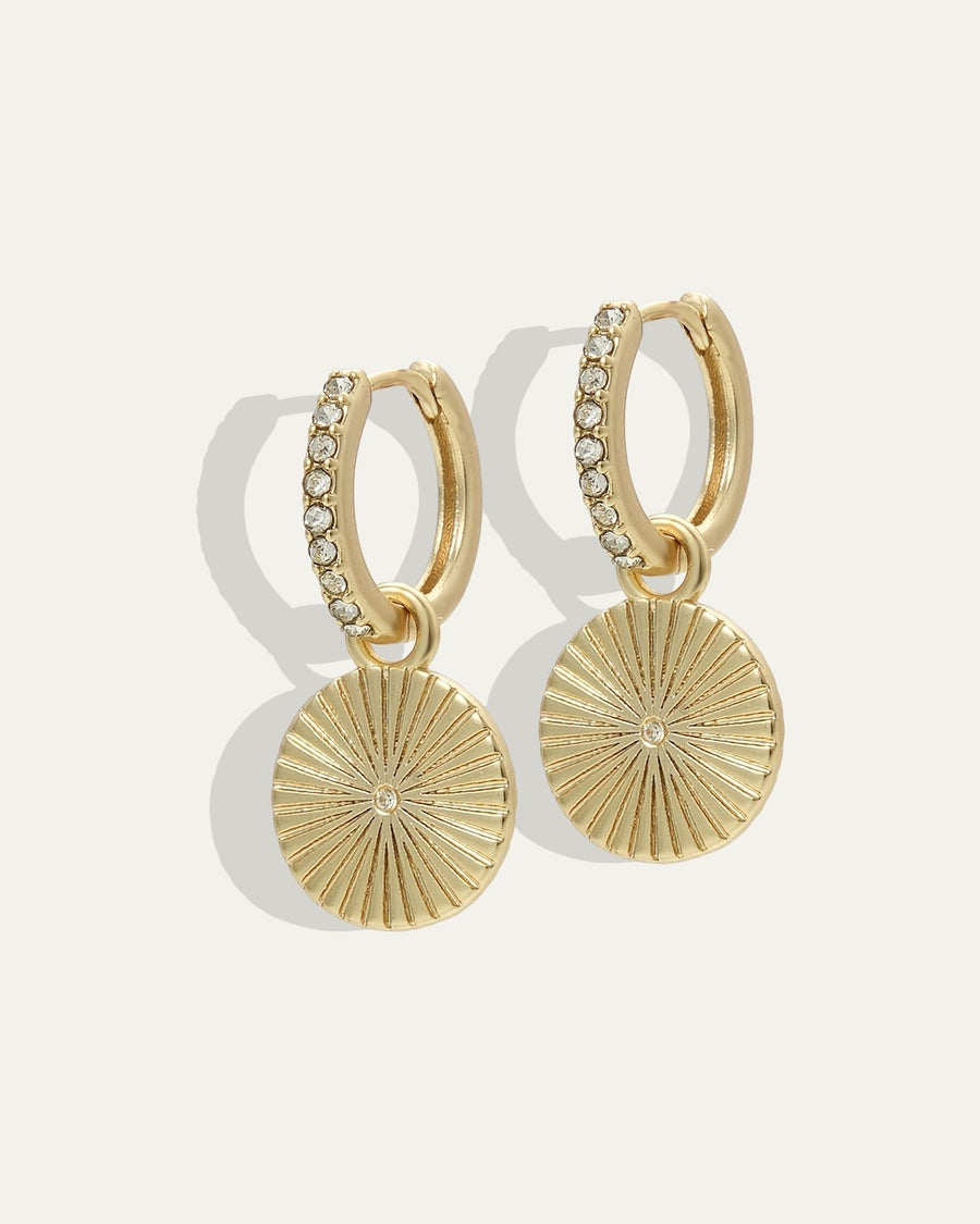 North Star Huggie Hoop Earrings