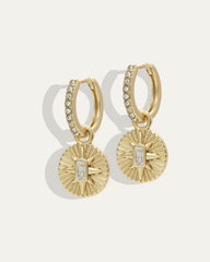 North Star Huggie Hoop Earrings