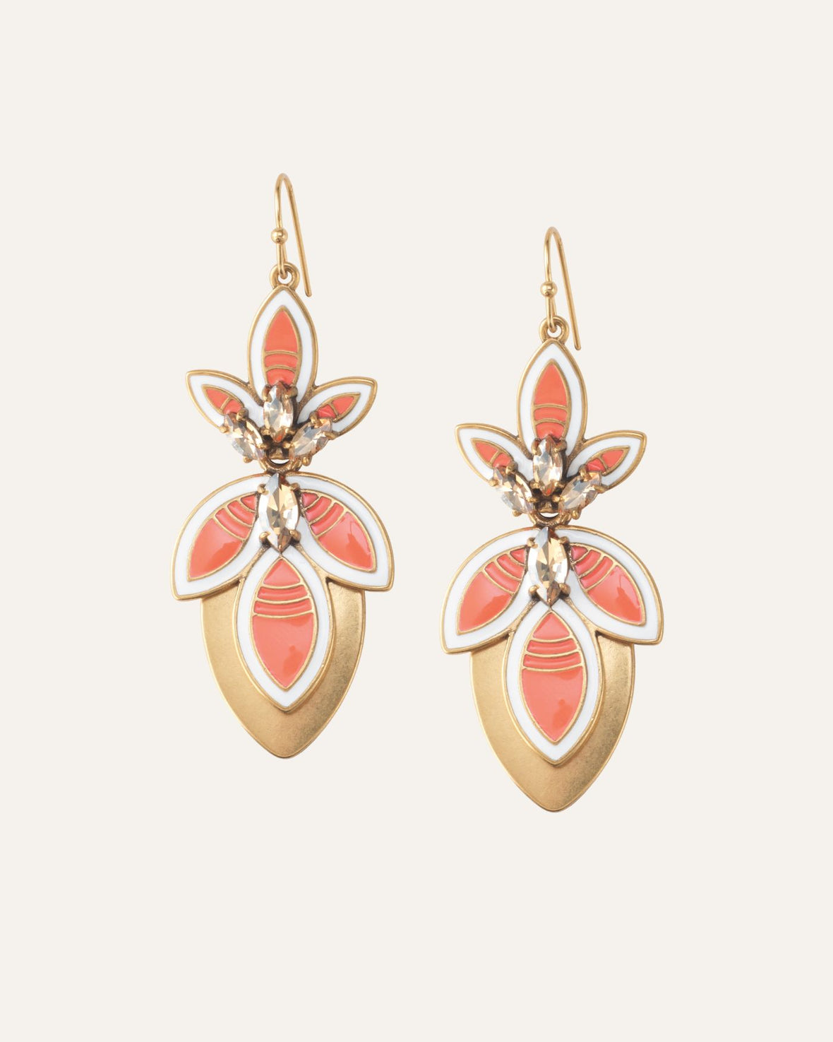 Hibiscus Convertible Chandelier Earrings