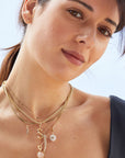 Delicate Chain + Mother of Pearl Locket