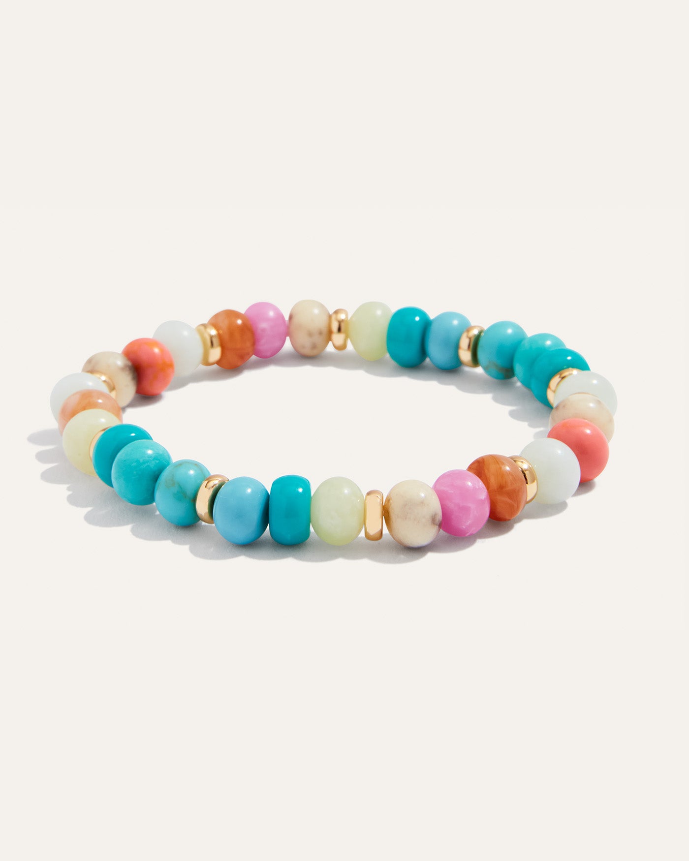 Pastel Beaded Candy Stretch Bracelet