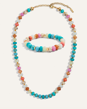 Pastel Candy Necklace & Bracelet Bundle