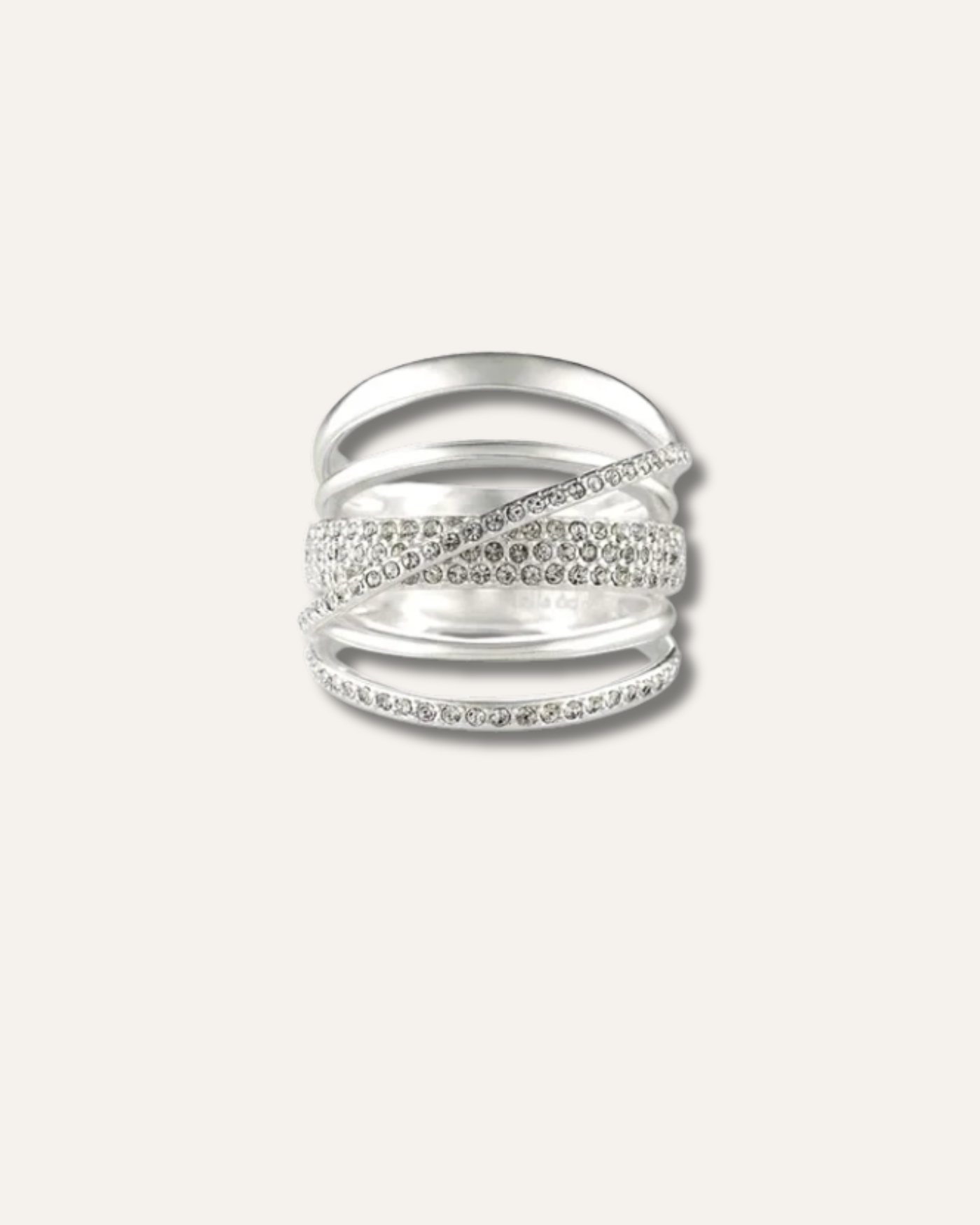 Pave Orbital Ring | Silver
