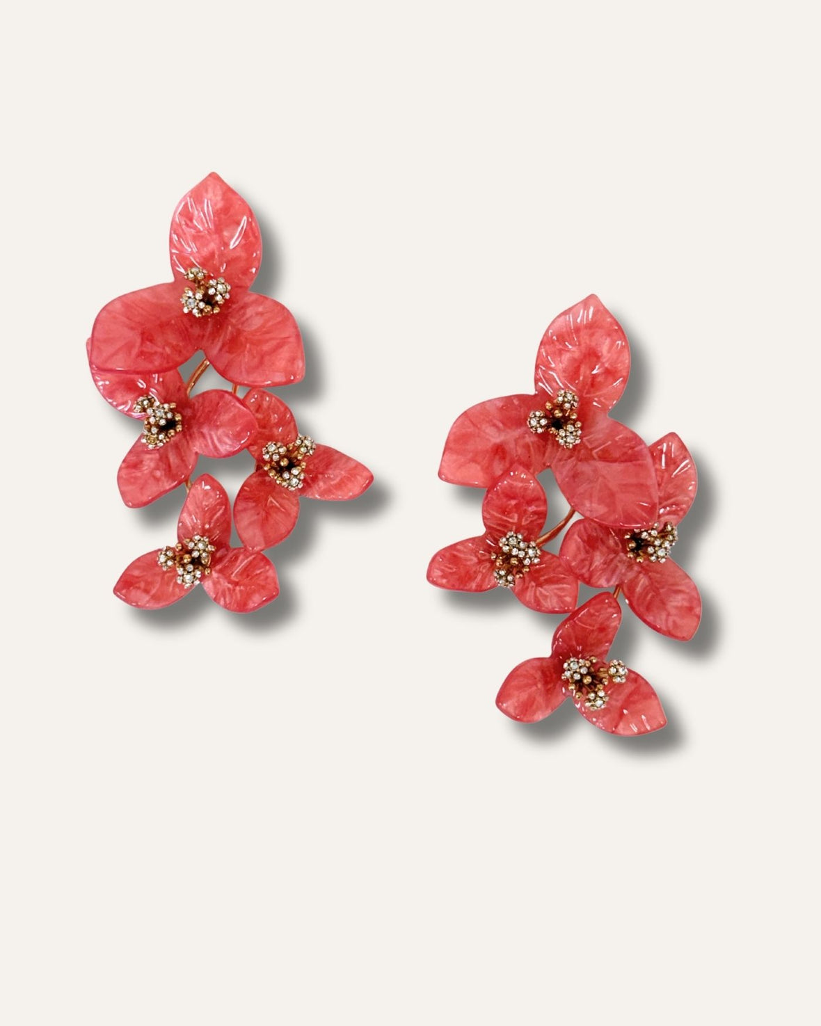 Never Released! Pink Petals Convertible Statement Earrings
