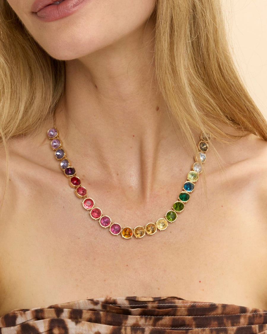 Rainbow Crystal Necklace