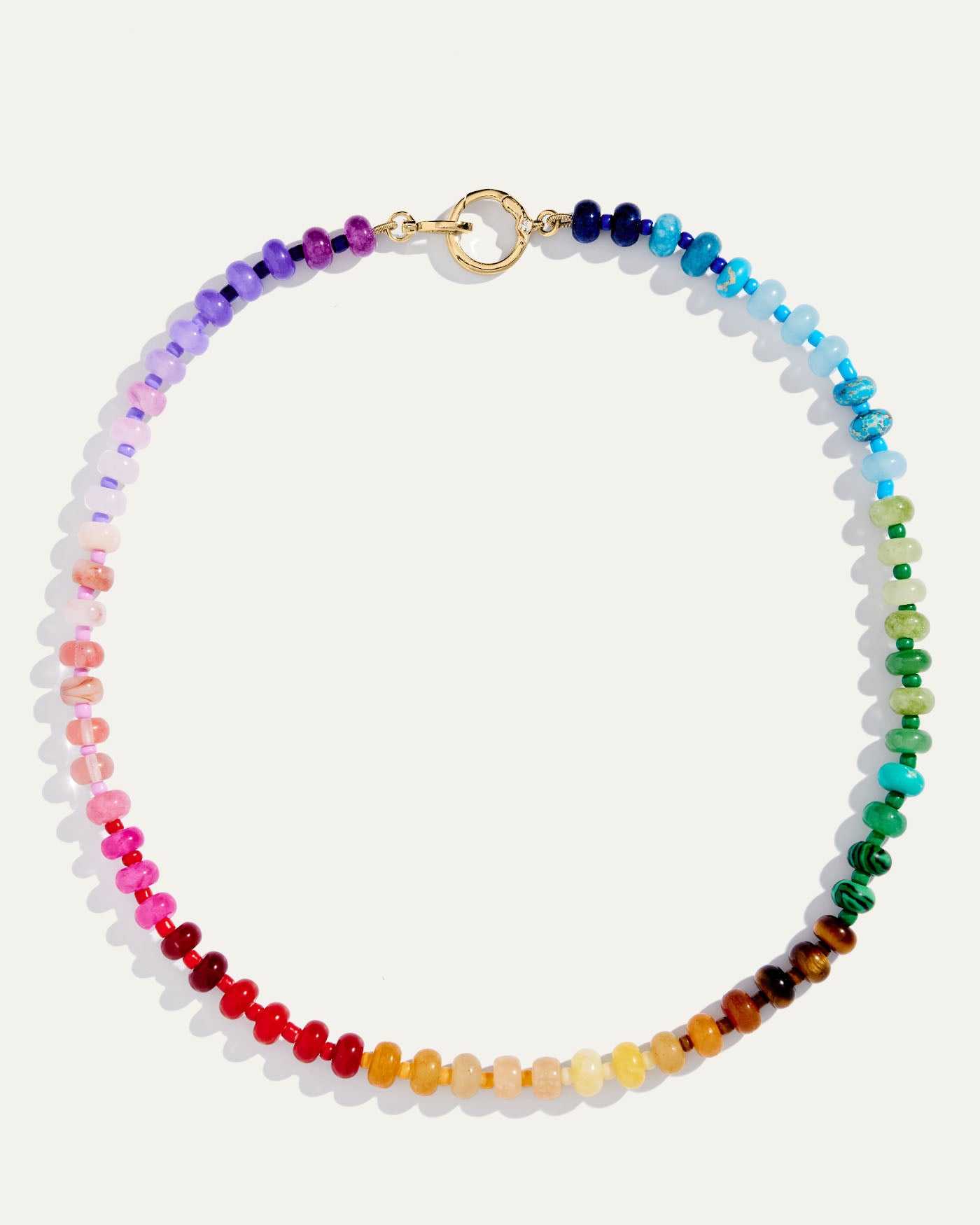Rainbow Beaded Candy Necklace