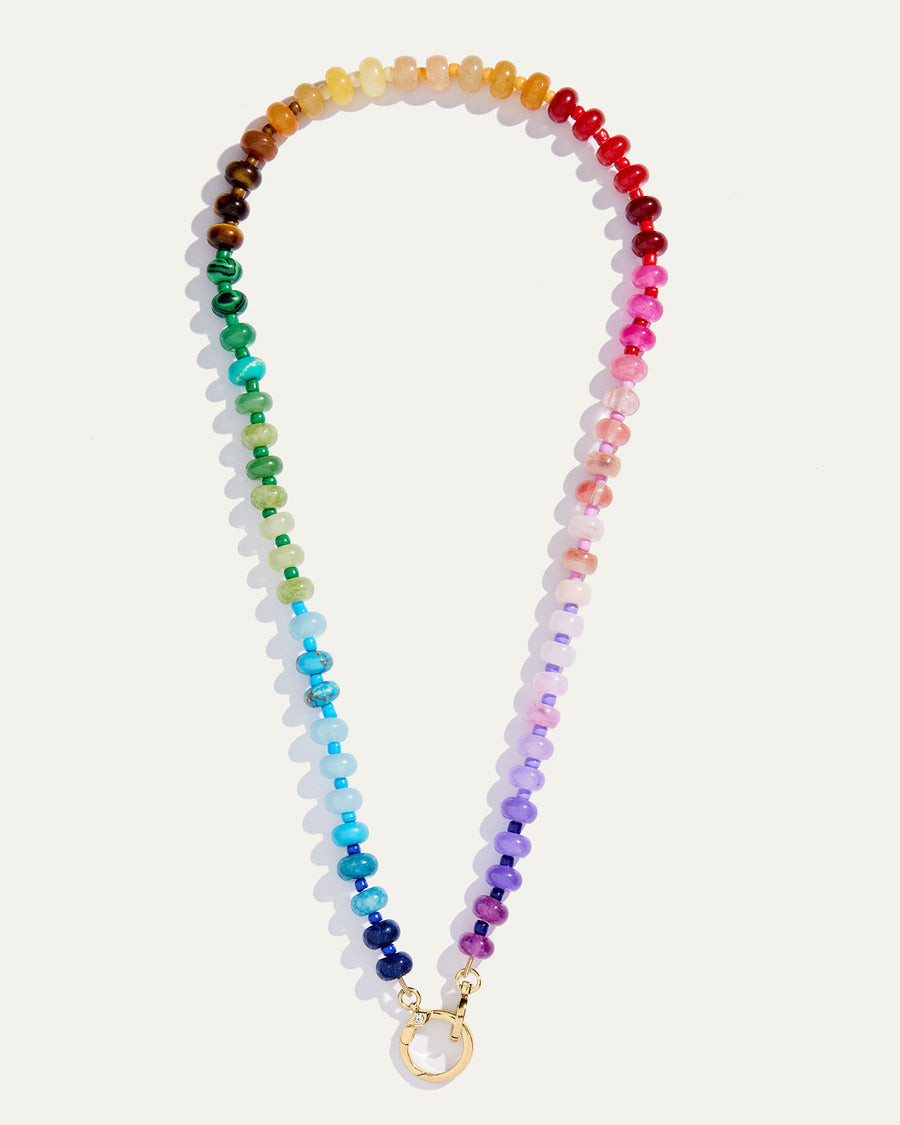 Rainbow Beaded Candy Necklace