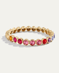 Rainbow Crystal Stretch Bracelet