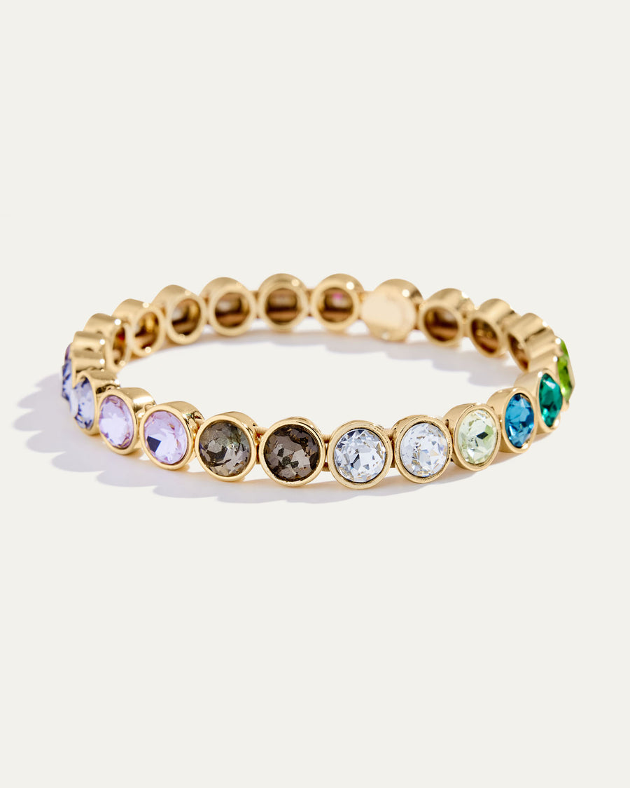 Rainbow Crystal Stretch Bracelet