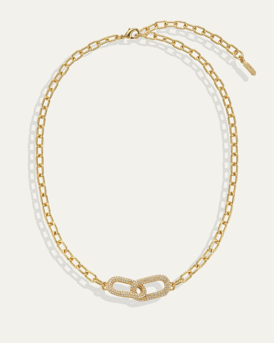 Reversible Pavé Link Necklace